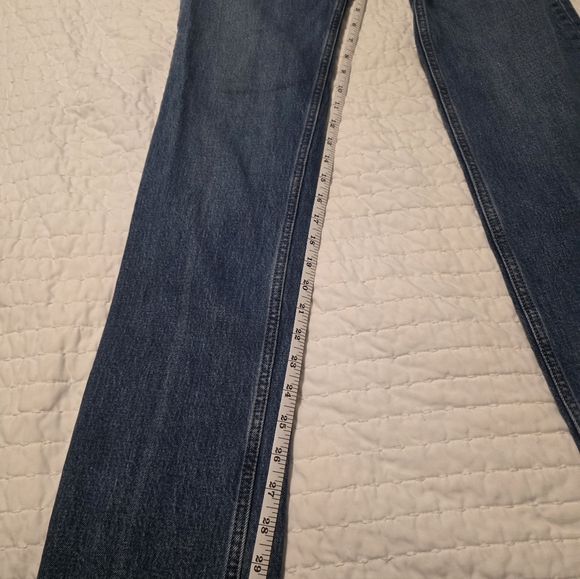 Vintage Comfort StretchCurve Love Mid Rise 90s Straight Frayed Hem Jean - Picture 6 of 7
